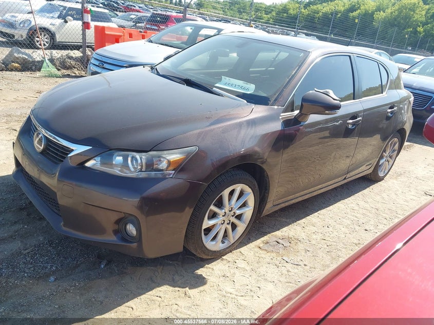 2012 Lexus Ct VIN JTHKD5BH5C2082117 IAAI salvage auction — NORMAL WEAR, Salvage Title, sold $1,500 on 2026-07-22 (photo 2)