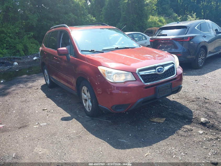2015 Subaru Forester VIN JF2SJADC1FH467083 IAAI salvage auction — NORMAL WEAR, Clear (New York), sold $1,650 on 2026-07-07 (photo 1)