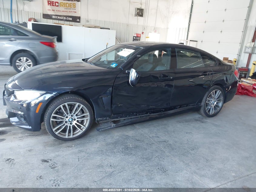 2017 BMW 4er VIN WBA4F9C57HG792224 IAAI salvage auction — SIDE, Salvage Title, sold $5,500 on 2026-08-02 (photo 6)