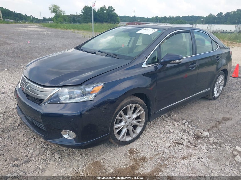 2010 Lexus Hs 250h VIN JTHBB1BA5A2022708 IAAI salvage auction — NORMAL WEAR, Clear (Alabama), sold $2,075 on 2026-07-22 (photo 2)
