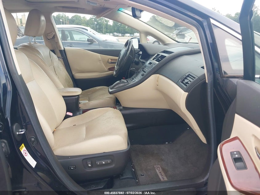 2010 Lexus Hs 250h VIN JTHBB1BA5A2022708 IAAI salvage auction — NORMAL WEAR, Clear (Alabama), sold $2,075 on 2026-07-22 (photo 5)