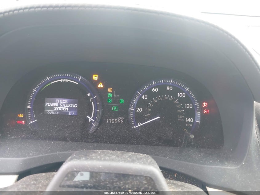 2010 Lexus Hs 250h VIN JTHBB1BA5A2022708 IAAI salvage auction — NORMAL WEAR, Clear (Alabama), sold $2,075 on 2026-07-22 (photo 7)