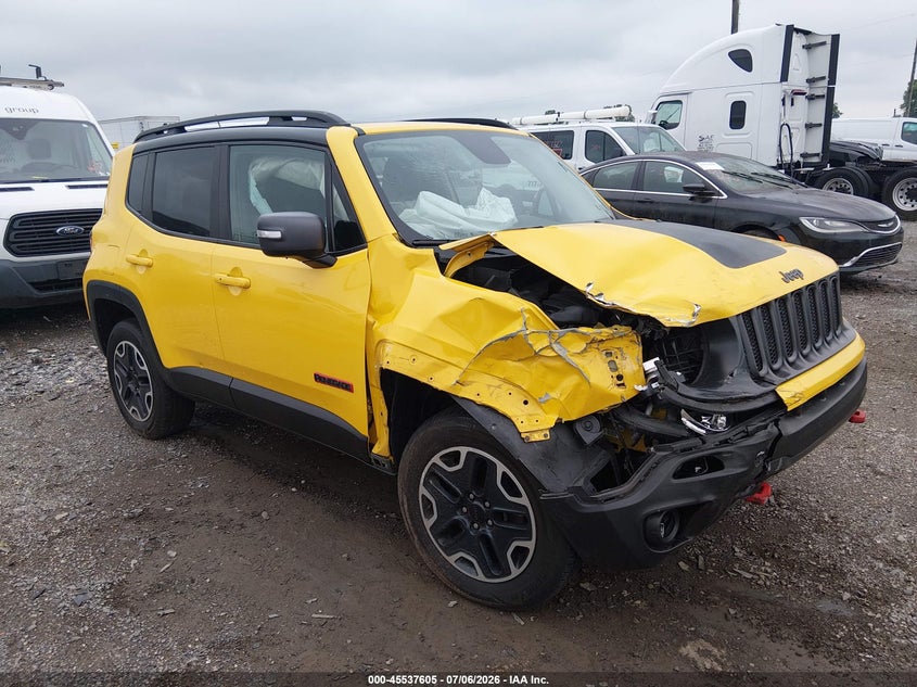 2017 Jeep Renegade VIN ZACCJBCB6HPF49100 IAAI salvage auction — RIGHT FRONT, Salvage (Pennsylvania), sold $975 on 2026-07-15 (photo 1)