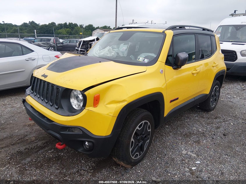 2017 Jeep Renegade VIN ZACCJBCB6HPF49100 IAAI salvage auction — RIGHT FRONT, Salvage (Pennsylvania), sold $975 on 2026-07-15 (photo 2)