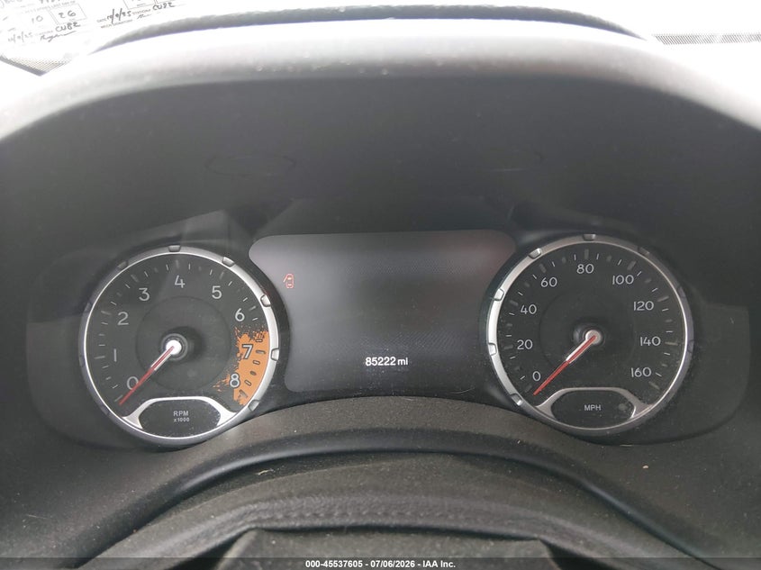 2017 Jeep Renegade VIN ZACCJBCB6HPF49100 IAAI salvage auction — RIGHT FRONT, Salvage (Pennsylvania), sold $975 on 2026-07-15 (photo 7)