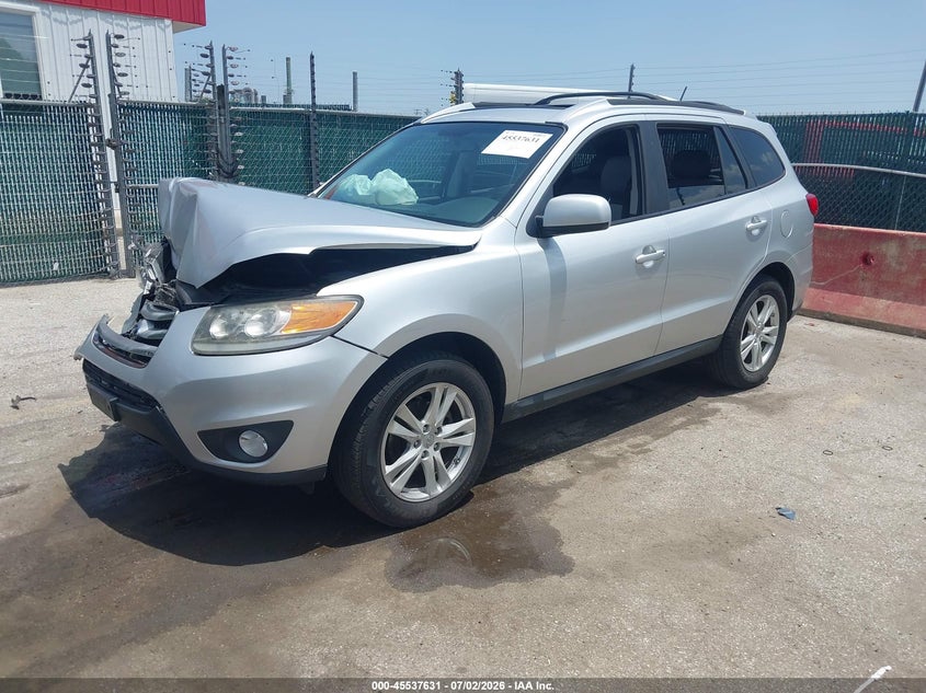 2012 Hyundai Santa fe VIN 5XYZHDAG4CG108851 IAAI salvage auction — FRONT END, Salvage Title, sold $450 on 2026-07-22 (photo 2)