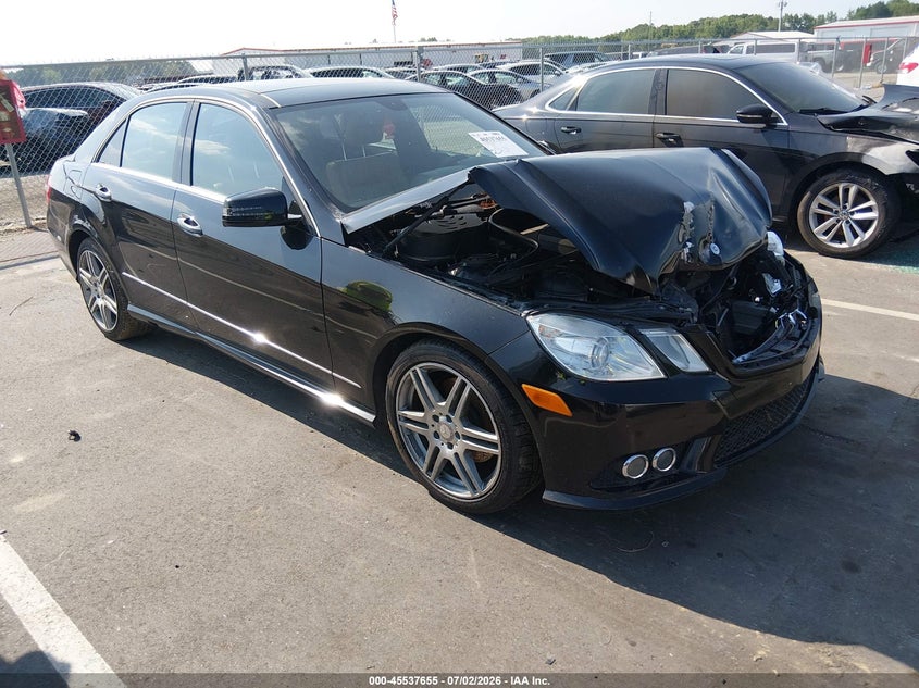 2010 Mercedes-benz E-klasse VIN WDDHF5GB6AA252780 IAAI salvage auction — FRONT END, Salvage (North Carolina), sold $25 on 2026-07-29 (photo 1)