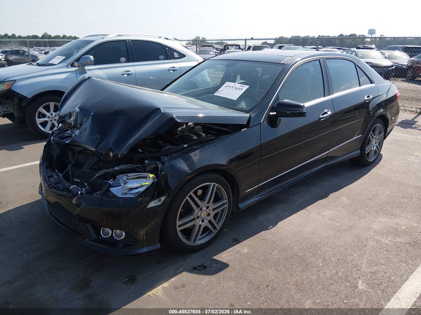 2010 Mercedes-benz E-klasse VIN WDDHF5GB6AA252780 IAAI salvage auction — FRONT END, Salvage (North Carolina), sold $25 on 2026-07-29 (photo 2)