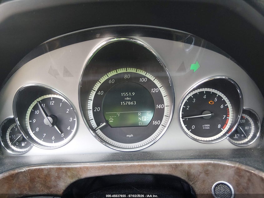 2010 Mercedes-benz E-klasse VIN WDDHF5GB6AA252780 IAAI salvage auction — FRONT END, Salvage (North Carolina), sold $25 on 2026-07-29 (photo 7)