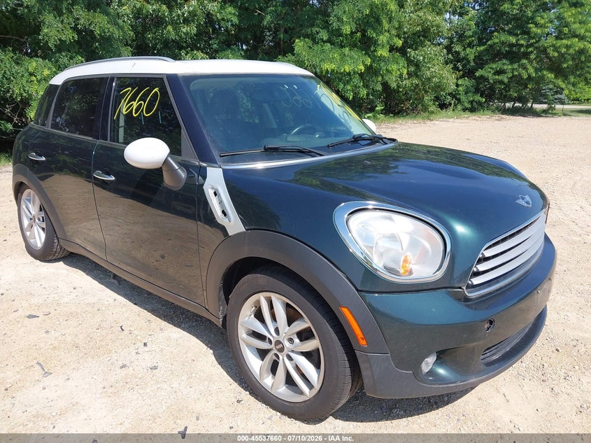 2013 Mini Countryman VIN WMWZB3C56DWM07203 IAAI salvage auction — NORMAL WEAR, Clear-Endorsement (Wisconsin), sold $775 on 2026-08-19 (photo 1)