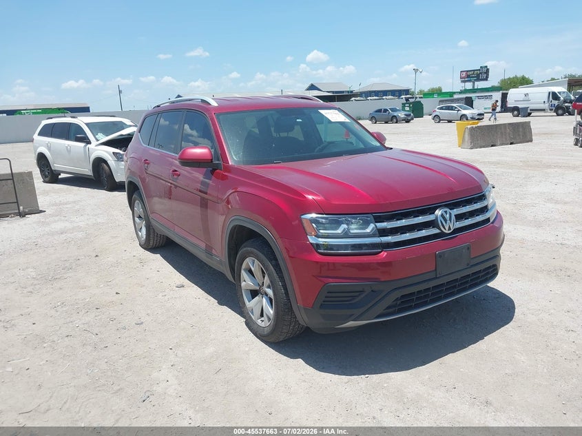 2018 Volkswagen Atlas VIN 1V2AR2CA0JC550355 IAAI salvage auction — REAR END, Salvage (Texas), sold $3,050 on 2026-07-12 (photo 1)