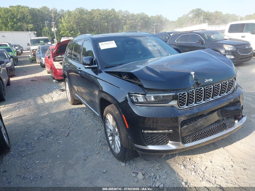 2021 Jeep Grand cherokee VIN 1C4RJKEG0M8103710 IAAI salvage auction — FRONT END, Salvage (Georgia), sold $9,600 on 2026-07-31 (photo 1)