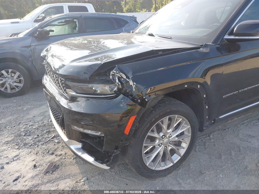 2021 Jeep Grand cherokee VIN 1C4RJKEG0M8103710 IAAI salvage auction — FRONT END, Salvage (Georgia), sold $9,600 on 2026-07-31 (photo 6)