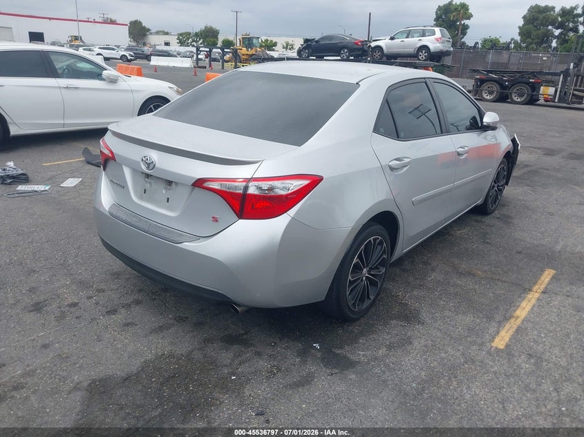 2016 Toyota Corolla VIN 5YFBURHE9GP441918 IAAI salvage auction — LEFT REAR, Salvage (California), sold $4,350 on 2026-07-29 (photo 4)