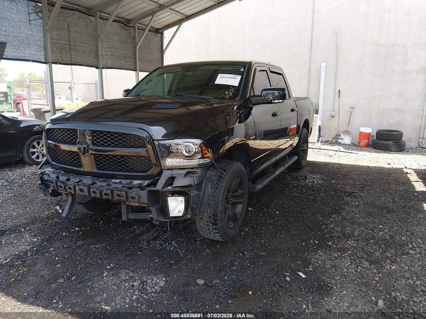2018 Ram 1500 VIN 1C6RR7MT9JS117423 IAAI salvage auction — FRONT END, Salvage Title, sold $9,600 on 2026-07-26 (photo 2)