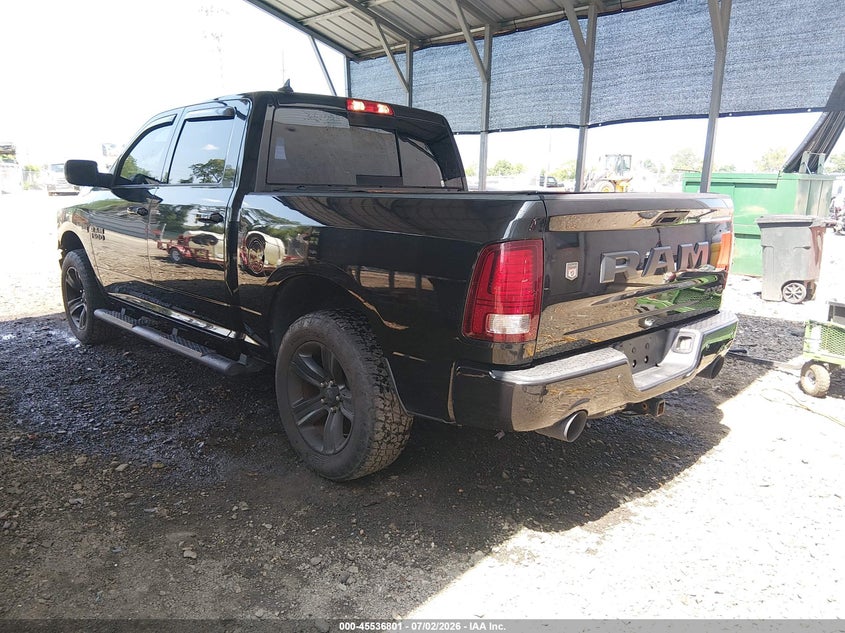 2018 Ram 1500 VIN 1C6RR7MT9JS117423 IAAI salvage auction — FRONT END, Salvage Title, sold $9,600 on 2026-07-26 (photo 3)