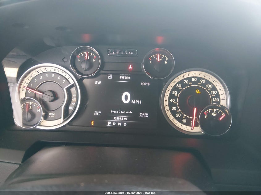 2018 Ram 1500 VIN 1C6RR7MT9JS117423 IAAI salvage auction — FRONT END, Salvage Title, sold $9,600 on 2026-07-26 (photo 7)