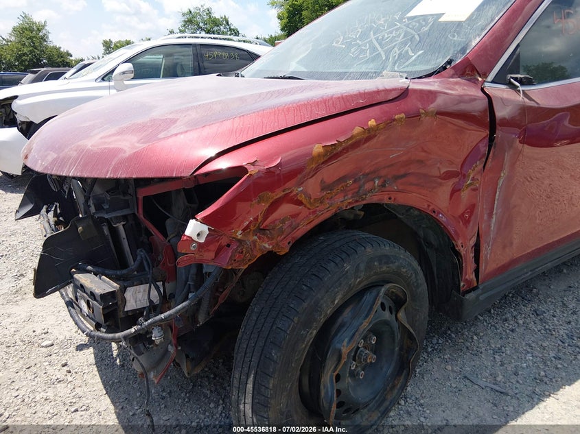2016 Nissan Rogue VIN KNMAT2MV0GP722387 IAAI salvage auction — FRONT END, Salvage (Ohio), sold $650 on 2026-07-28 (photo 6)