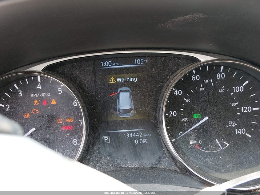 2016 Nissan Rogue VIN KNMAT2MV0GP722387 IAAI salvage auction — FRONT END, Salvage (Ohio), sold $650 on 2026-07-28 (photo 7)
