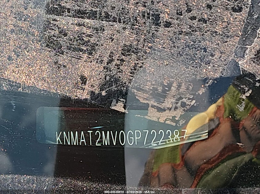 2016 Nissan Rogue VIN KNMAT2MV0GP722387 IAAI salvage auction — FRONT END, Salvage (Ohio), sold $650 on 2026-07-28 (photo 9)