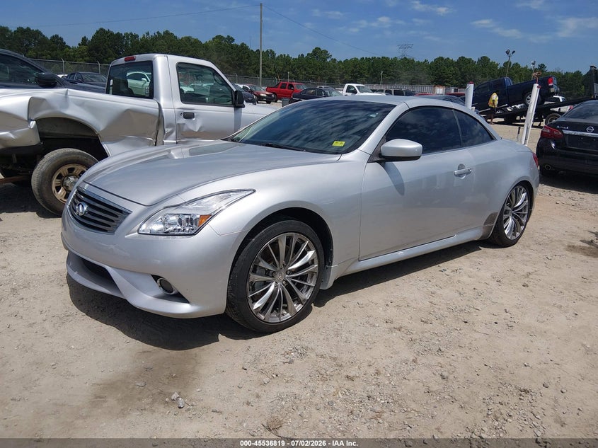 2012 Infiniti G VIN JN1CV6FE6CM200840 IAAI salvage auction — SIDE, Rebuildable (Florida), sold $525 on 2026-07-31 (photo 2)