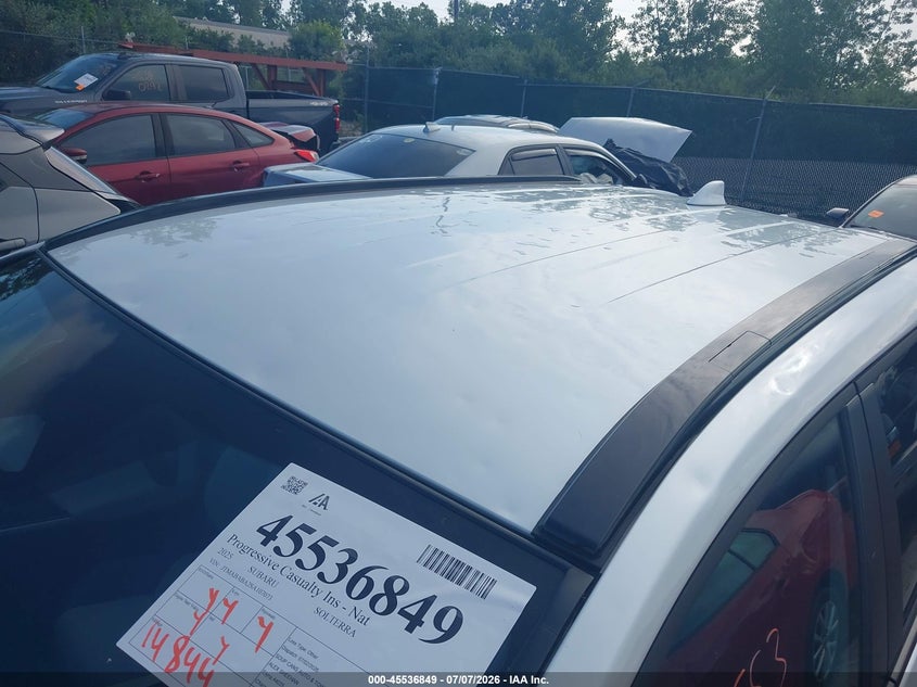 2025 Subaru Solterra VIN JTMABABA2SA107073 IAAI salvage auction — HAIL, Salvage (Ohio), sold $12,000 on 2026-08-23 (photo 6)
