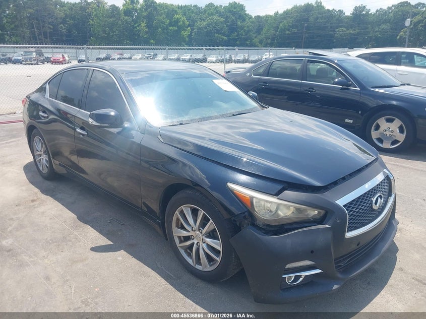 2015 Infiniti Q50 VIN JN1BV7AR8FM409139 IAAI salvage auction — NORMAL WEAR, Clear (Georgia), sold $1,025 on 2026-07-29 (photo 1)