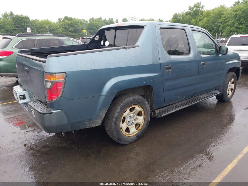 2006 Honda Ridgeline VIN 2HJYK162X6H556764 IAAI salvage auction — NORMAL WEAR, Clear (Connecticut), sold $775 on 2026-07-30 (photo 4)