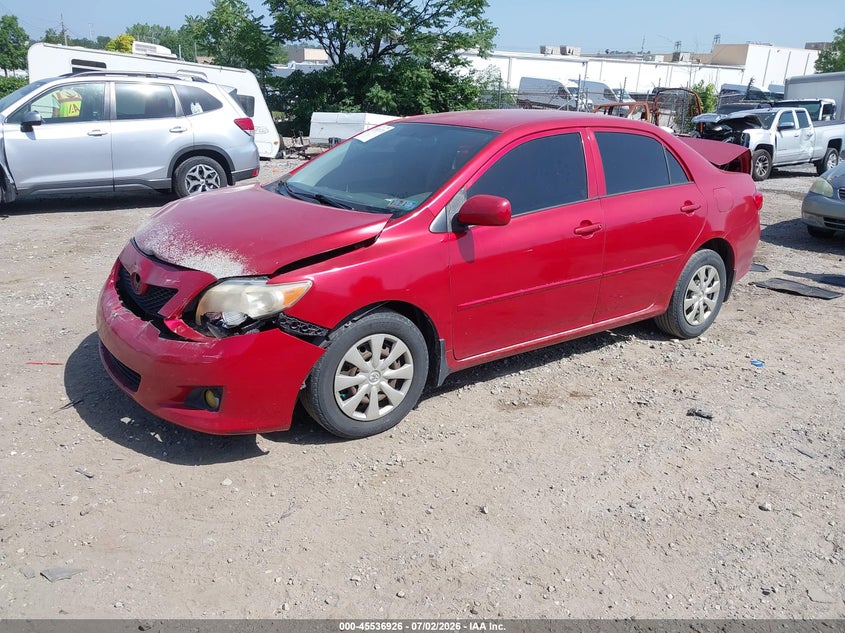 2009 Toyota Corolla VIN JTDBL40E09J008352 IAAI salvage auction — FRONT END, Salvage (Pennsylvania), sold $1,600 on 2026-07-19 (photo 2)