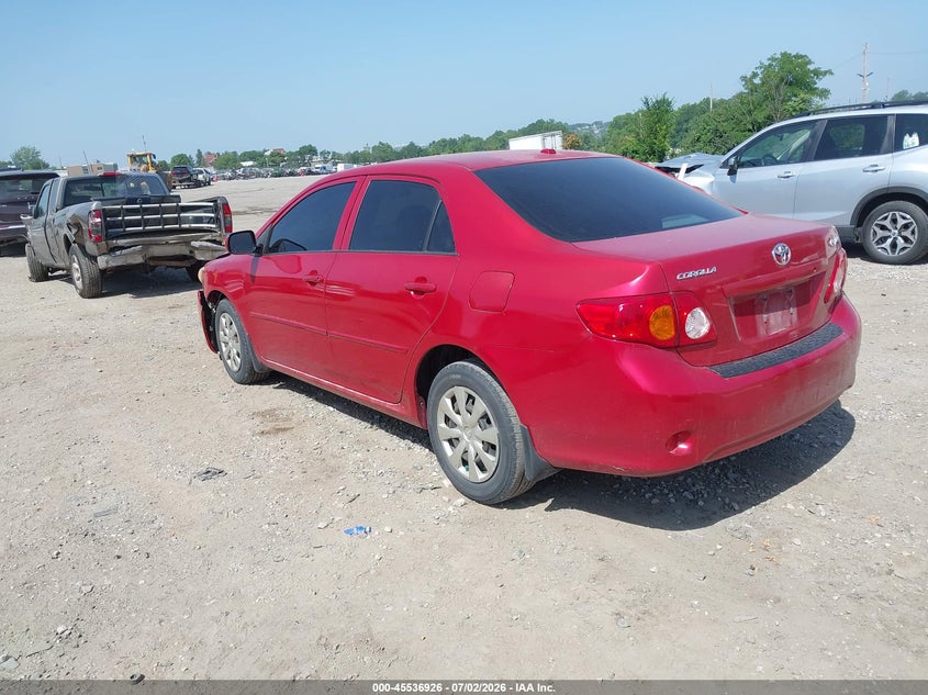 2009 Toyota Corolla VIN JTDBL40E09J008352 IAAI salvage auction — FRONT END, Salvage (Pennsylvania), sold $1,600 on 2026-07-19 (photo 3)