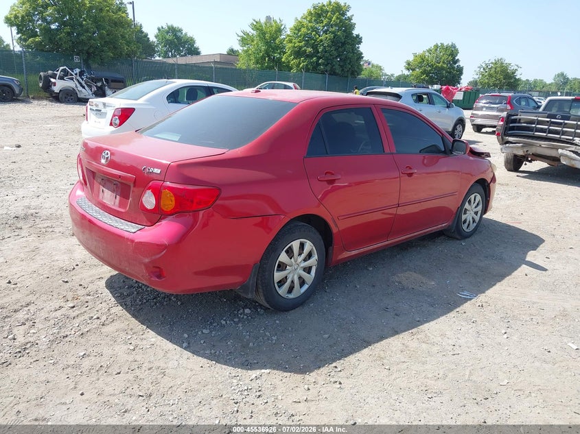 2009 Toyota Corolla VIN JTDBL40E09J008352 IAAI salvage auction — FRONT END, Salvage (Pennsylvania), sold $1,600 on 2026-07-19 (photo 4)