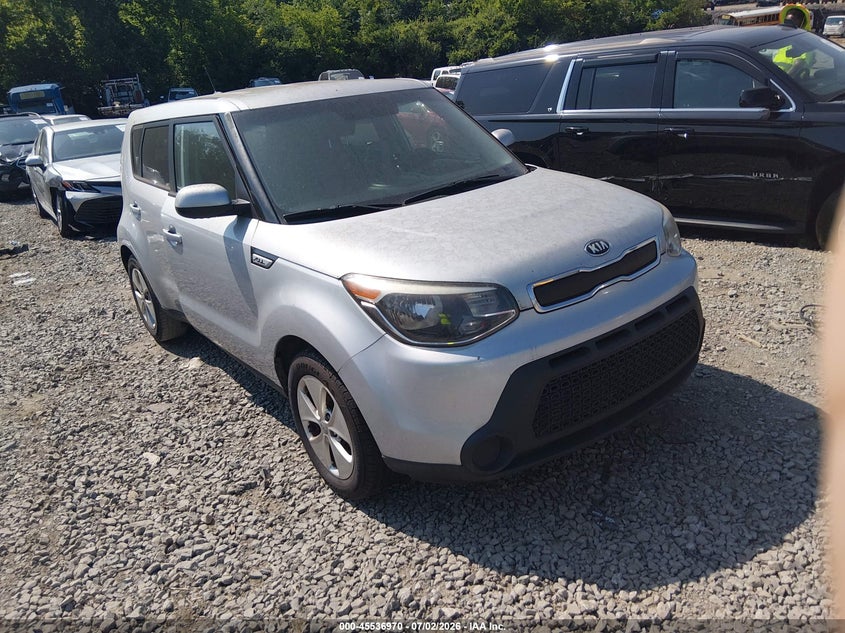 2016 Kia Soul VIN KNDJN2A2XG7842119 IAAI salvage auction — NORMAL WEAR, Clear (Tennessee), sold $500 on 2026-07-30 (photo 1)