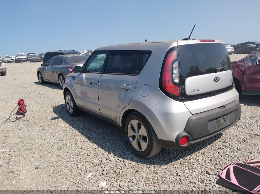 2016 Kia Soul VIN KNDJN2A2XG7842119 IAAI salvage auction — NORMAL WEAR, Clear (Tennessee), sold $500 on 2026-07-30 (photo 3)