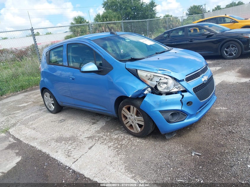 2015 Chevrolet Spark VIN KL8CD6S90FC739224 IAAI salvage auction — RIGHT FRONT, Clear (Florida), sold $825 on 2026-07-08 (photo 1)