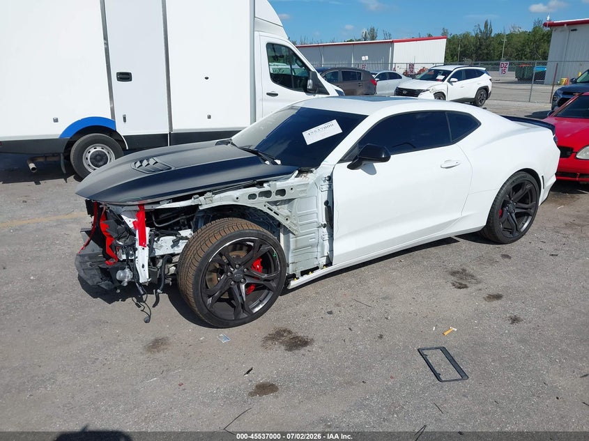 2021 Chevrolet Camaro VIN 1G1FG1R79M0101905 IAAI salvage auction — FRONT END, Rebuildable (Florida), sold $13,100 on 2026-07-29 (photo 2)