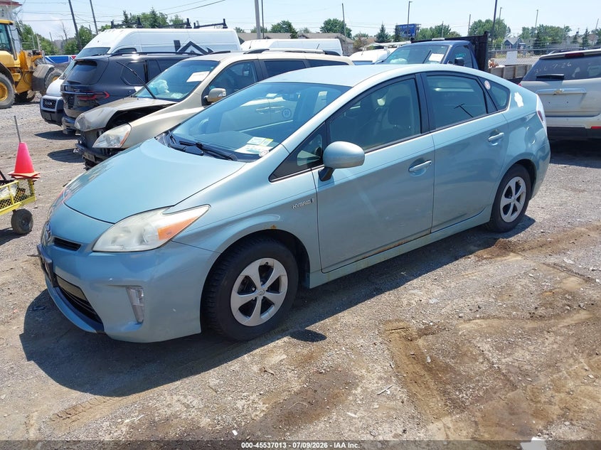 2012 Toyota Prius VIN JTDKN3DU7C5454617 IAAI salvage auction — NORMAL WEAR, Clear (New York), sold $2,050 on 2026-07-15 (photo 2)