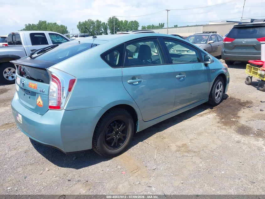 2012 Toyota Prius VIN JTDKN3DU7C5454617 IAAI salvage auction — NORMAL WEAR, Clear (New York), sold $2,050 on 2026-07-15 (photo 4)