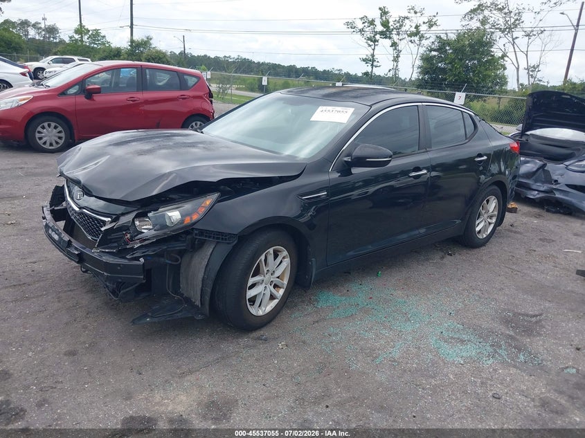 2012 Kia Optima VIN KNAGM4A74C5274070 IAAI salvage auction — FRONT END, Rebuildable (Florida), sold $575 on 2026-07-28 (photo 2)