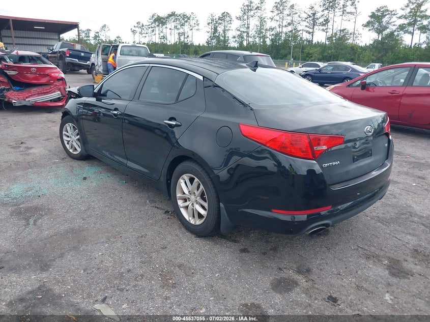 2012 Kia Optima VIN KNAGM4A74C5274070 IAAI salvage auction — FRONT END, Rebuildable (Florida), sold $575 on 2026-07-28 (photo 3)