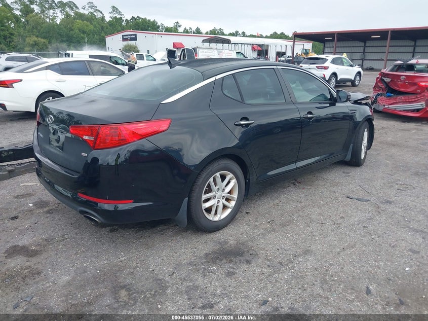 2012 Kia Optima VIN KNAGM4A74C5274070 IAAI salvage auction — FRONT END, Rebuildable (Florida), sold $575 on 2026-07-28 (photo 4)