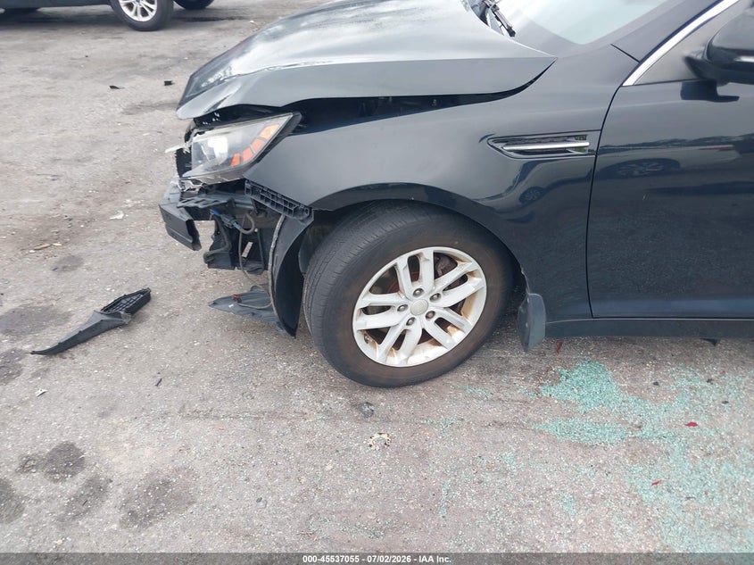 2012 Kia Optima VIN KNAGM4A74C5274070 IAAI salvage auction — FRONT END, Rebuildable (Florida), sold $575 on 2026-07-28 (photo 6)