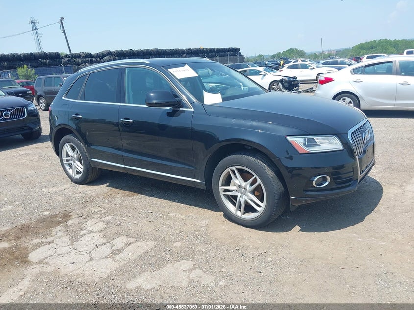 2016 Audi Q5 VIN WA1L2AFP3GA035356 IAAI salvage auction — NORMAL WEAR, Clear (Pennsylvania), sold $3,700 on 2026-07-17 (photo 1)