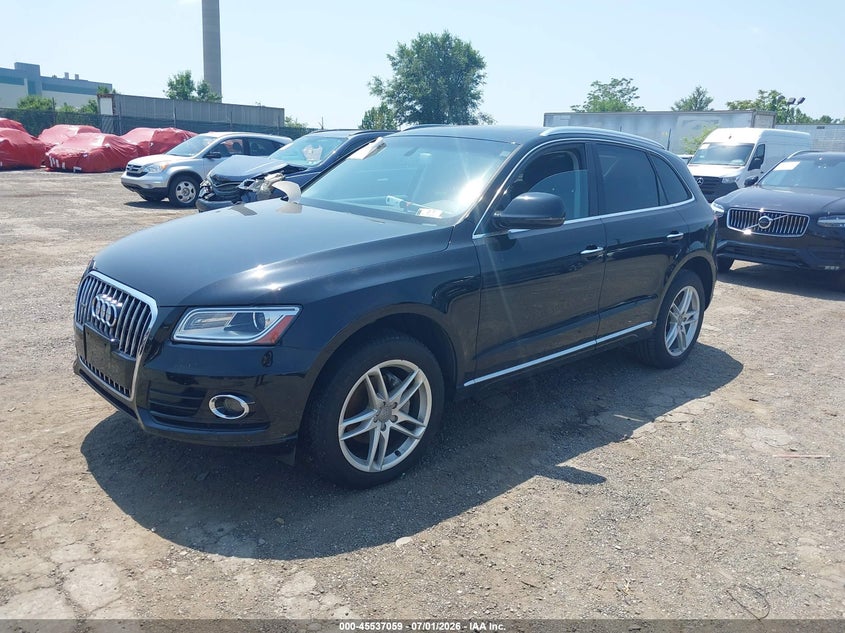 2016 Audi Q5 VIN WA1L2AFP3GA035356 IAAI salvage auction — NORMAL WEAR, Clear (Pennsylvania), sold $3,700 on 2026-07-17 (photo 2)