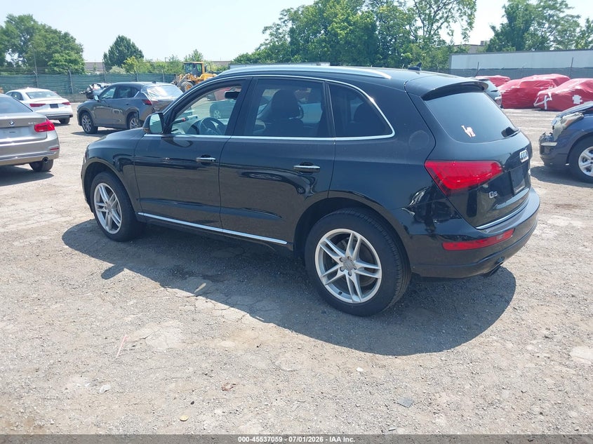 2016 Audi Q5 VIN WA1L2AFP3GA035356 IAAI salvage auction — NORMAL WEAR, Clear (Pennsylvania), sold $3,700 on 2026-07-17 (photo 3)