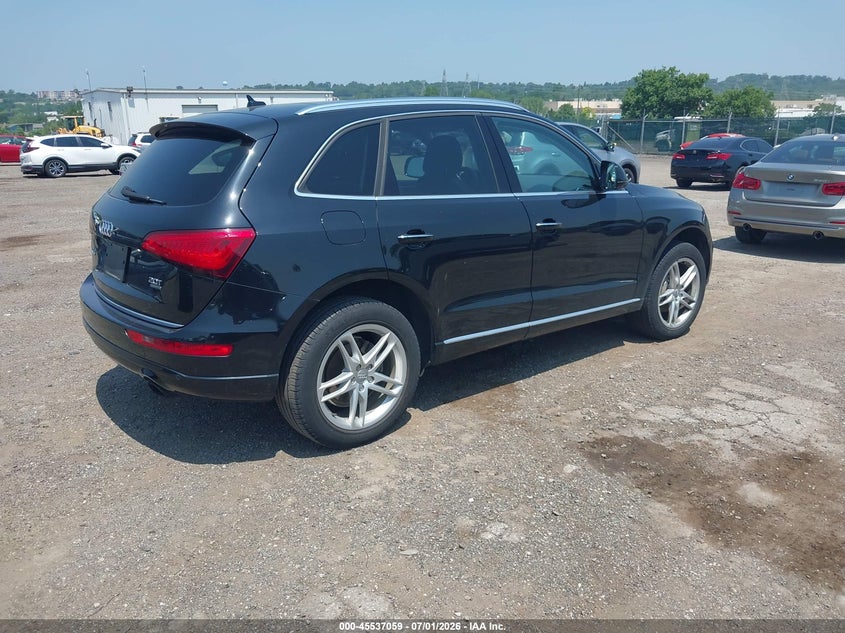 2016 Audi Q5 VIN WA1L2AFP3GA035356 IAAI salvage auction — NORMAL WEAR, Clear (Pennsylvania), sold $3,700 on 2026-07-17 (photo 4)
