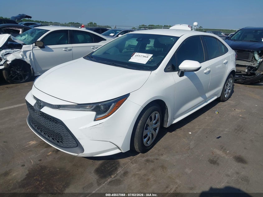 2020 Toyota Corolla VIN 5YFEPRAEXLP106966 IAAI salvage auction — REAR END, Salvage (North Carolina), sold $4,650 on 2026-07-22 (photo 2)
