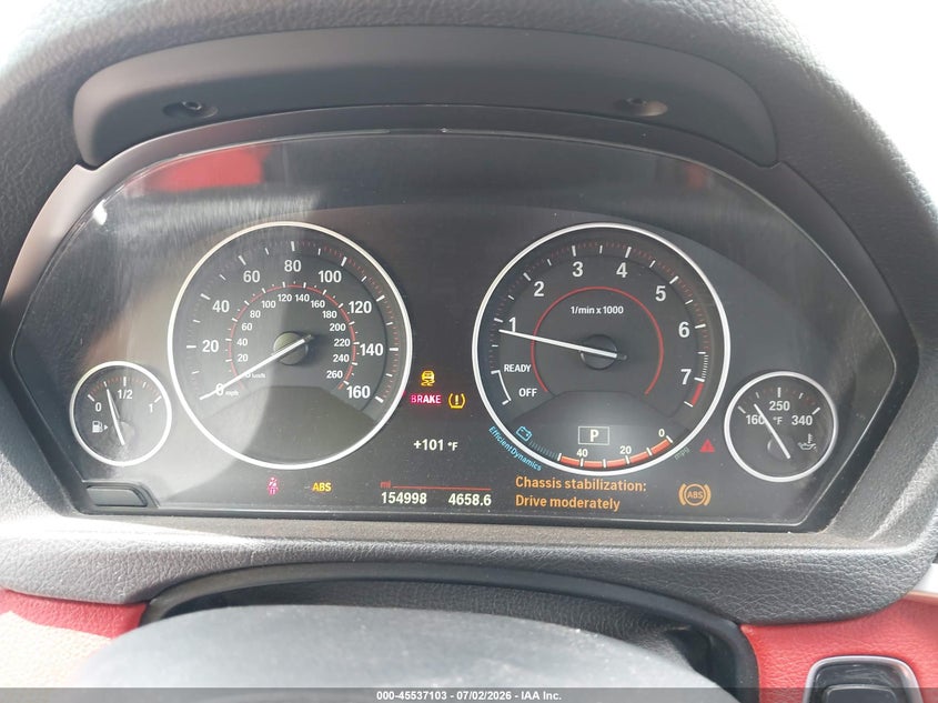 2015 BMW 4er VIN WBA3N7C5XFK225079 IAAI salvage auction — REAR END, Salvage Title, sold $2,150 on 2026-08-10 (photo 7)