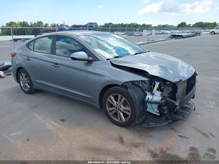 2017 Hyundai Elantra VIN KMHD84LF8HU425256 IAAI salvage auction — FRONT END, Salvage Title, sold $1,950 on 2026-07-27 (photo 1)