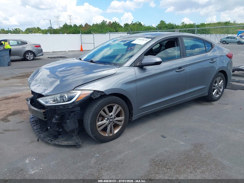 2017 Hyundai Elantra VIN KMHD84LF8HU425256 IAAI salvage auction — FRONT END, Salvage Title, sold $1,950 on 2026-07-27 (photo 2)