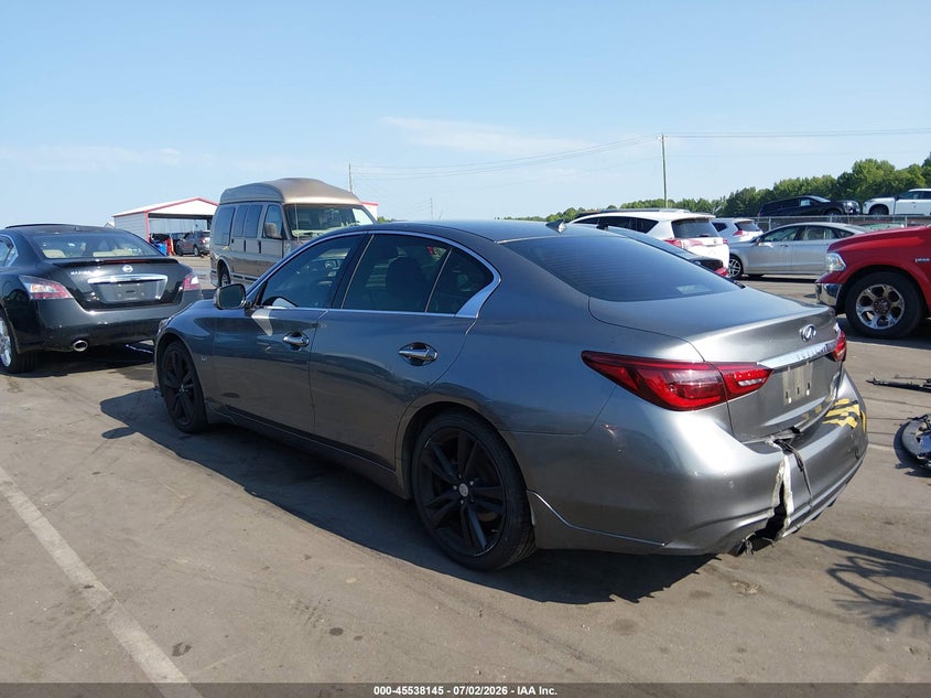 2019 Infiniti Q50 VIN JN1EV7AP0KM541592 IAAI salvage auction — REAR END, Nrc Lienholder Repossession Paperwork (Texas), sold $2,775 on 2026-07-29 (photo 3)